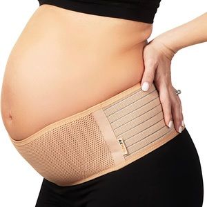 Maternity band/belt that helps with lower back pain. Helps keep belly up